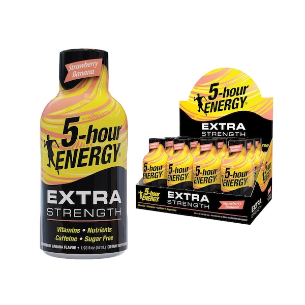 5 Hour Energy 5-hour Energy Extra Strength Sugar Free Strawberry/Banana Energy Shot 1.93 oz 786127 - main